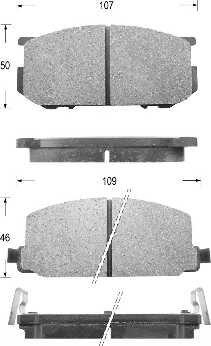 Kaishin FK7005 - Kit de plaquettes de frein, frein à disque cwaw.fr