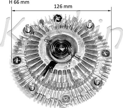 Kaishin GV022 - Embrayage, ventilateur de radiateur cwaw.fr