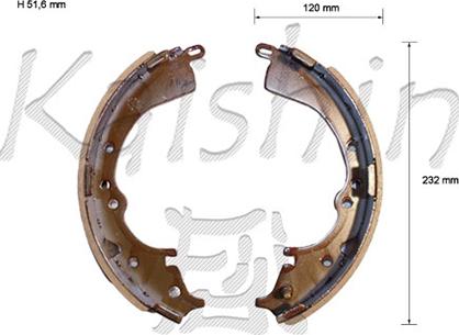 Kaishin K2335 - Jeu de mâchoires de frein cwaw.fr