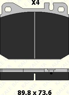 KALE 29581 150 04 - Kit de plaquettes de frein, frein à disque cwaw.fr