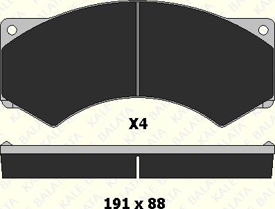 KALE 29017 230 04 - Kit de plaquettes de frein, frein à disque cwaw.fr