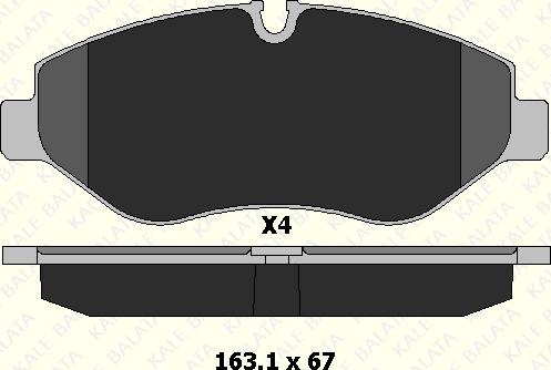 KALE 29192 209 04 - Kit de plaquettes de frein, frein à disque cwaw.fr