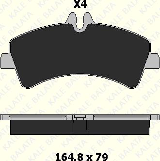 KALE 29217 208 04 - Kit de plaquettes de frein, frein à disque cwaw.fr