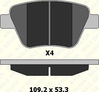 KALE 24563 177 04 - Kit de plaquettes de frein, frein à disque cwaw.fr