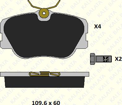 KALE 20941 193 24 - Kit de plaquettes de frein, frein à disque cwaw.fr