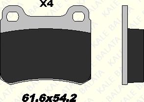 KALE 20687 135 04 - Kit de plaquettes de frein, frein à disque cwaw.fr