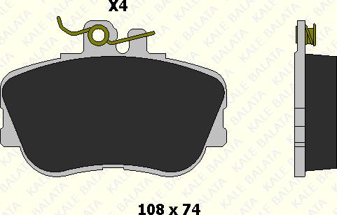 KALE 21439 203 24 - Kit de plaquettes de frein, frein à disque cwaw.fr