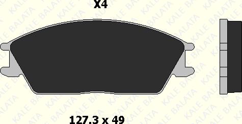 KALE 21012 150 04 - Kit de plaquettes de frein, frein à disque cwaw.fr