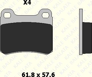 KALE 21140 157 04 - Kit de plaquettes de frein, frein à disque cwaw.fr