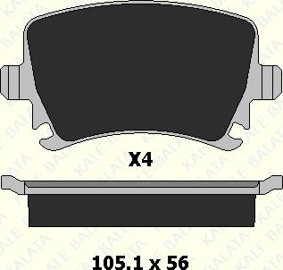 KALE 23914 172 14 - Kit de plaquettes de frein, frein à disque cwaw.fr