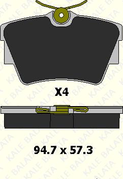 KALE 23980 170 14 - Kit de plaquettes de frein, frein à disque cwaw.fr