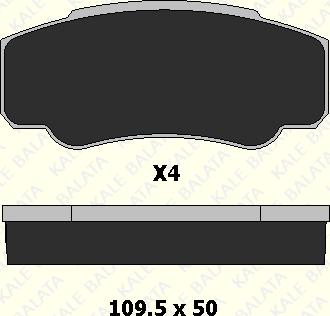 KALE 23921 196 04 - Kit de plaquettes de frein, frein à disque cwaw.fr