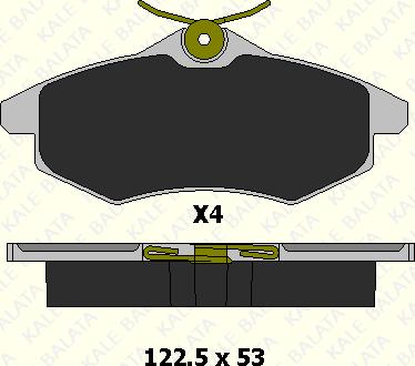 KALE 23407 193 24 - Kit de plaquettes de frein, frein à disque cwaw.fr