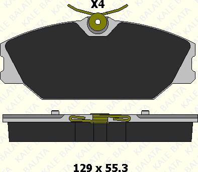 KALE 23172 183 24 - Kit de plaquettes de frein, frein à disque cwaw.fr