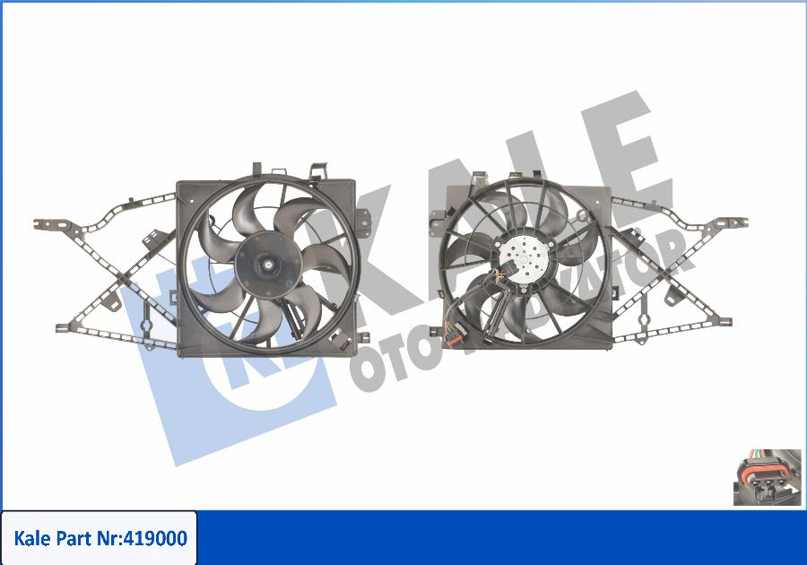 KALE OTO RADYATÖR 419000 - Ventilateur, refroidissement du moteur cwaw.fr