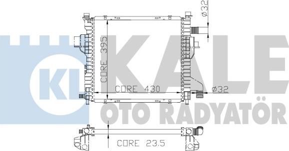 KALE OTO RADYATÖR 197100 - Radiateur, refroidissement du moteur cwaw.fr