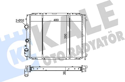 KALE OTO RADYATÖR 146800 - Radiateur, refroidissement du moteur cwaw.fr