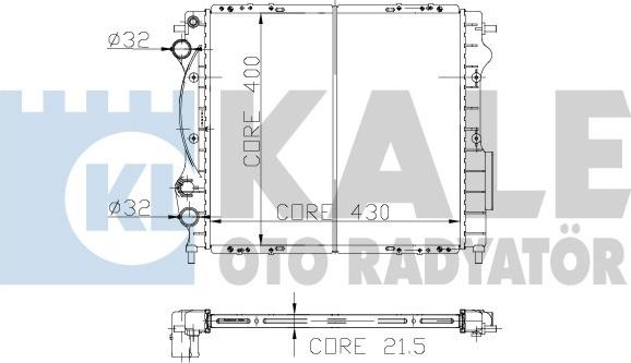 KALE OTO RADYATÖR 146200 - Radiateur, refroidissement du moteur cwaw.fr