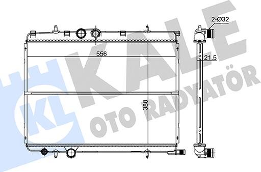 KALE OTO RADYATÖR 151000 - Radiateur, refroidissement du moteur cwaw.fr