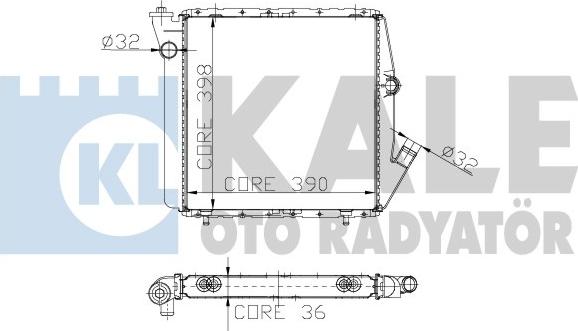 KALE OTO RADYATÖR 153300 - Radiateur, refroidissement du moteur cwaw.fr