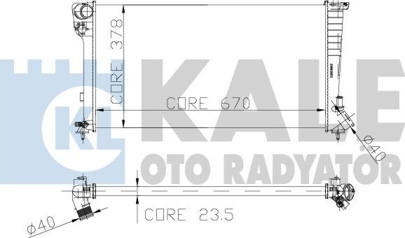 KALE OTO RADYATÖR 160900 - Radiateur, refroidissement du moteur cwaw.fr