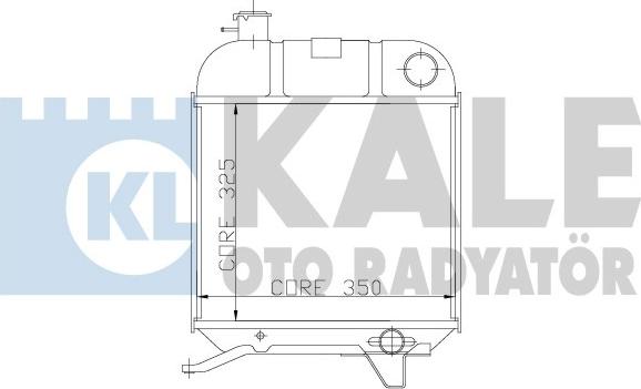 KALE OTO RADYATÖR 163600 - Radiateur, refroidissement du moteur cwaw.fr