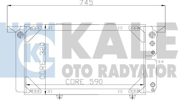 KALE OTO RADYATÖR 163300 - Radiateur, refroidissement du moteur cwaw.fr