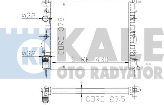 KALE OTO RADYATÖR 109400 - Radiateur, refroidissement du moteur cwaw.fr