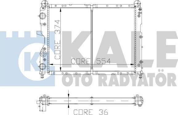 KALE OTO RADYATÖR 101898 - Radiateur, refroidissement du moteur cwaw.fr