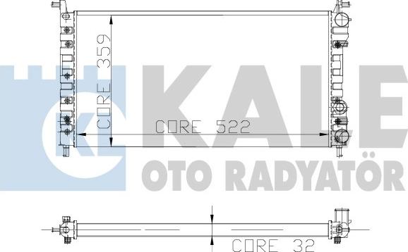 KALE OTO RADYATÖR 102400 - Radiateur, refroidissement du moteur cwaw.fr