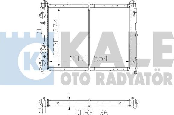 KALE OTO RADYATÖR 102000 - Radiateur, refroidissement du moteur cwaw.fr