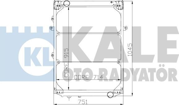 KALE OTO RADYATÖR 115398 - Radiateur, refroidissement du moteur cwaw.fr