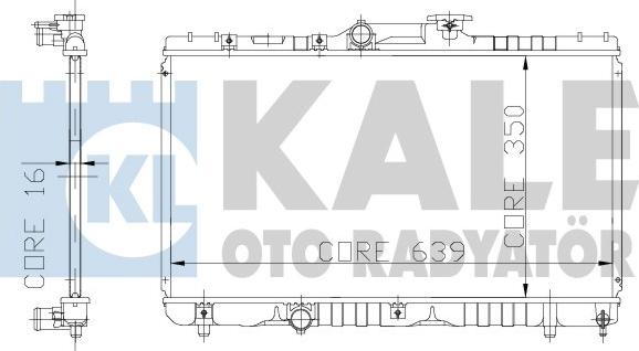 KALE OTO RADYATÖR 117200 - Radiateur, refroidissement du moteur cwaw.fr