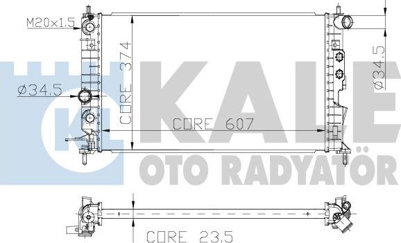 KALE OTO RADYATÖR 134100 - Radiateur, refroidissement du moteur cwaw.fr