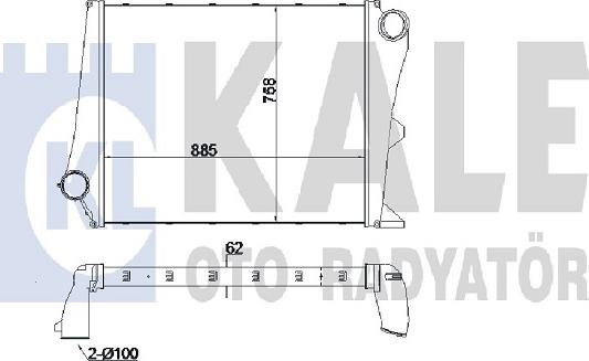 KALE OTO RADYATÖR 135400 - Intercooler, échangeur cwaw.fr