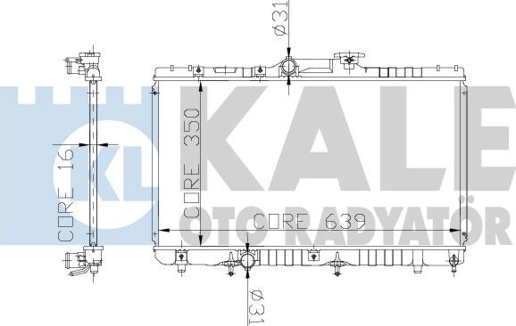 KALE OTO RADYATÖR 136600 - Radiateur, refroidissement du moteur cwaw.fr