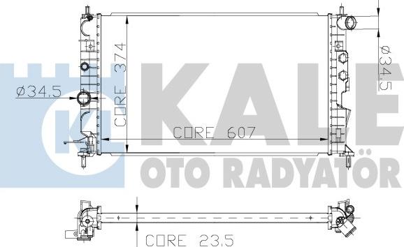 KALE OTO RADYATÖR 136200 - Radiateur, refroidissement du moteur cwaw.fr