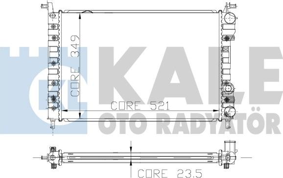 KALE OTO RADYATÖR 120500 - Radiateur, refroidissement du moteur cwaw.fr