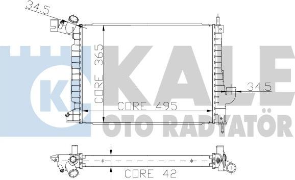 KALE OTO RADYATÖR 179800 - Radiateur, refroidissement du moteur cwaw.fr