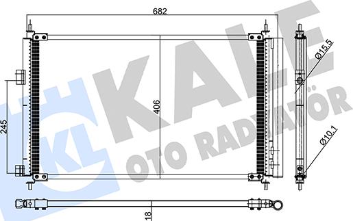 KALE OTO RADYATÖR 390000 - Condensateur, climatisation cwaw.fr