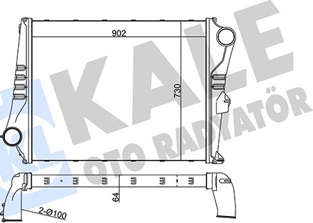 KALE OTO RADYATÖR 349495 - Intercooler, échangeur cwaw.fr