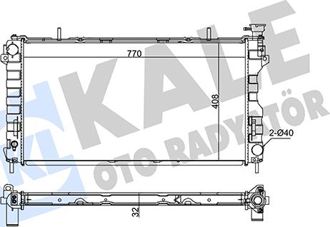 KALE OTO RADYATÖR 349400 - Radiateur, refroidissement du moteur cwaw.fr