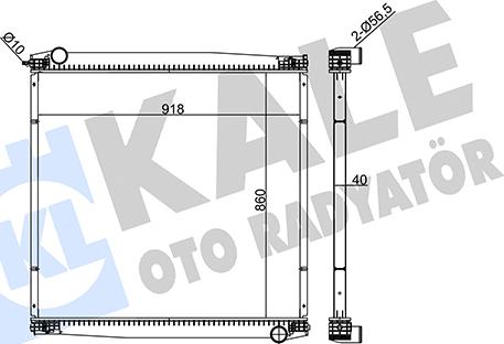 KALE OTO RADYATÖR 349415 - Radiateur, refroidissement du moteur cwaw.fr