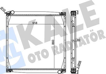 KALE OTO RADYATÖR 349475 - Radiateur, refroidissement du moteur cwaw.fr