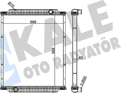 KALE OTO RADYATÖR 349550 - Radiateur, refroidissement du moteur cwaw.fr