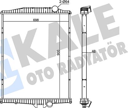 KALE OTO RADYATÖR 349525 - Radiateur, refroidissement du moteur cwaw.fr