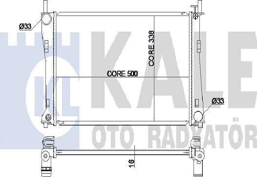 KALE OTO RADYATÖR 349600 - Radiateur, refroidissement du moteur cwaw.fr