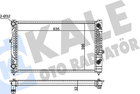 KALE OTO RADYATÖR 349240 - Radiateur, refroidissement du moteur cwaw.fr