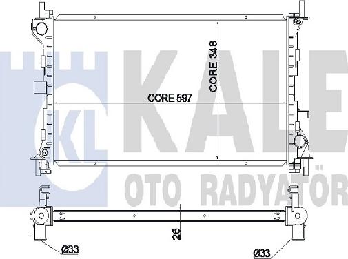 KALE OTO RADYATÖR 349700 - Radiateur, refroidissement du moteur cwaw.fr