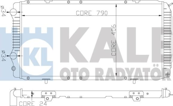 KALE OTO RADYATÖR 344340 - Radiateur, refroidissement du moteur cwaw.fr